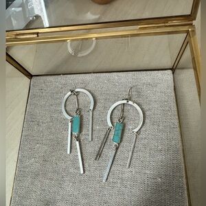 Turquoise dangle earrings